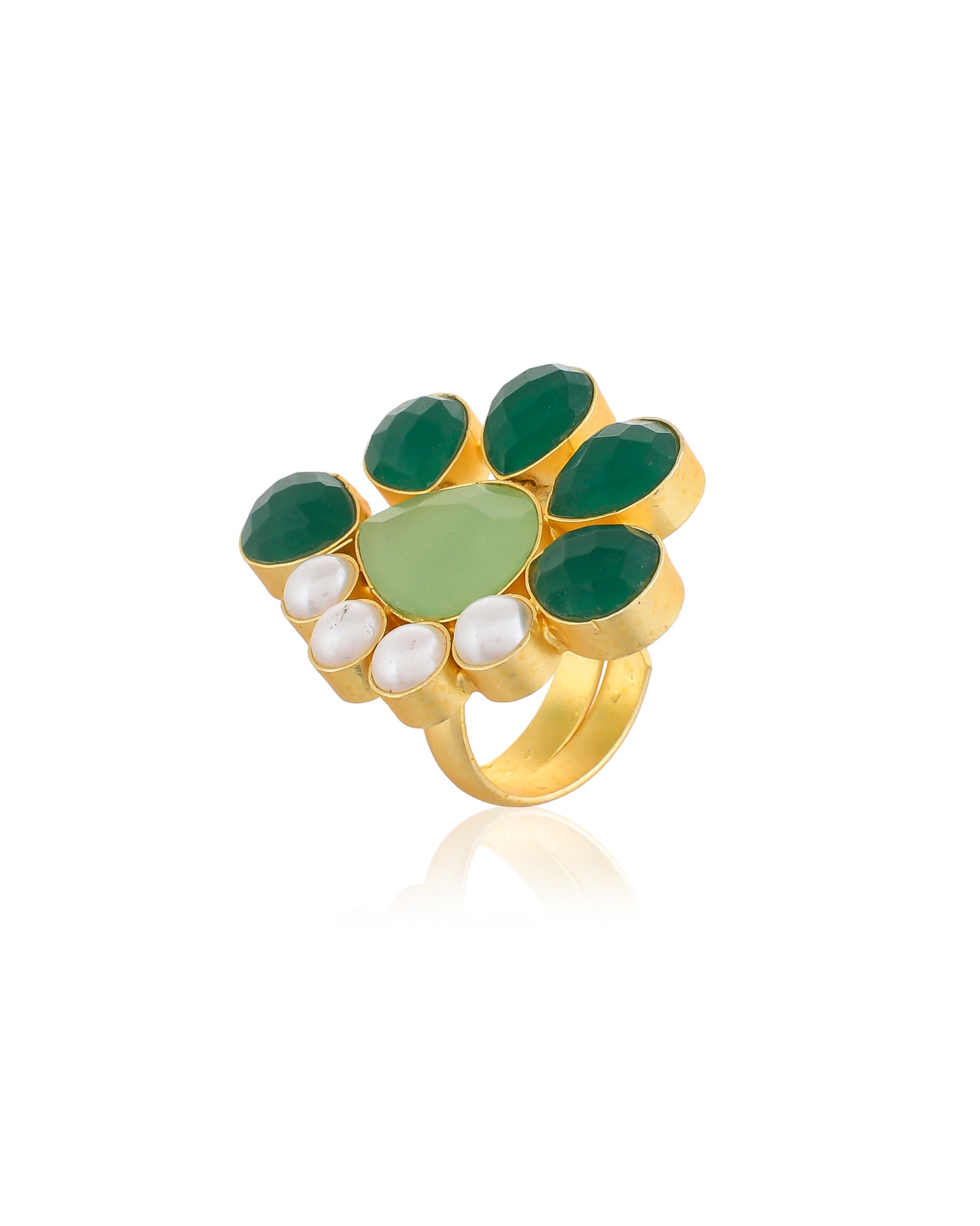 SHADES OF GREEN RING